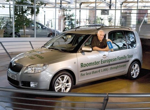 Škoda Roomster TDI: Družinsko popotovanje po 35 državah za samo 1.000 €