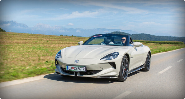 Vpadljiv in šarmanten kitajski roadster MG cyberster GT