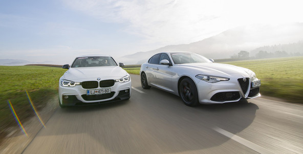 Primerjalni test: Alfa Romeo giulia in BMW 320d xDrive
