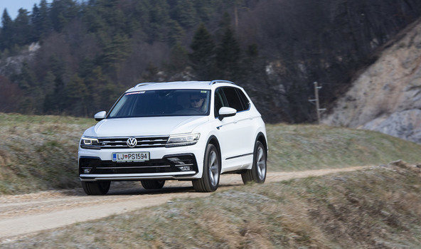 Volkswagen tiguan allspace 2.0 TDI 4motion DSG R-line edition: Vozilo z vrlinami enoprostorca