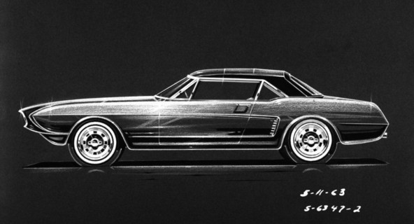 Idejna skica Ford Mustang MK II Concept (1963)