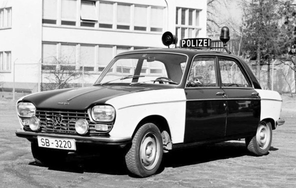 Peugeota 204 so zelo cenili tudi nemški policisti