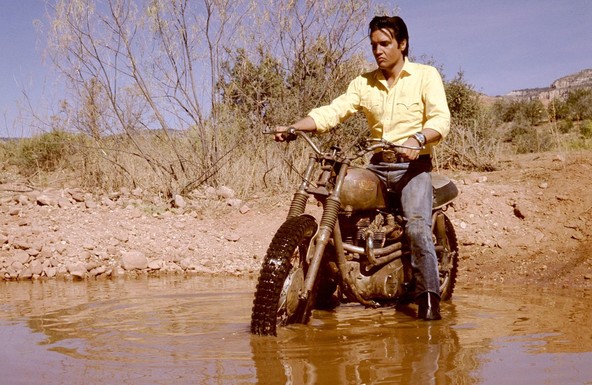 Triumph 650 Bonneville in Elvis Presley v filmu Stay away Joe