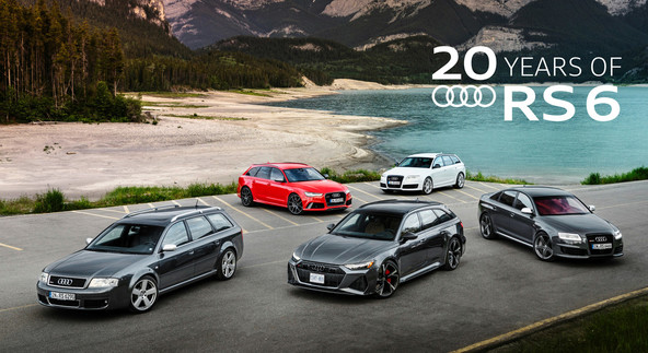 20 let, štiri generacije – Audi RS 6: Vrhunska zmogljivost v vsakdanji preobleki 