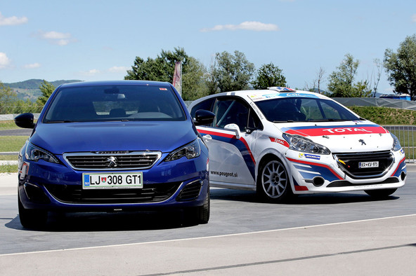 Peugeot 308 GT na Racelandu: Rok Turk in na sovozniškem sedežu Damir Dugonjič