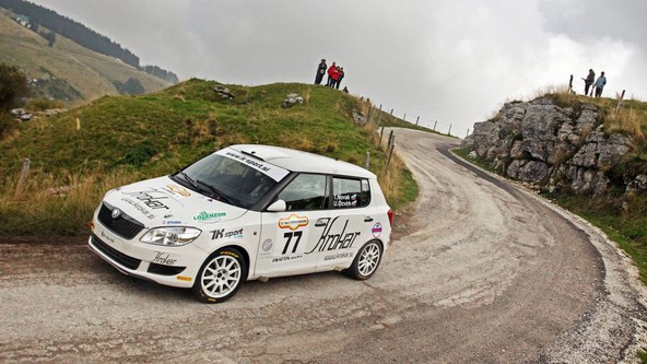 Tim Novak in Uroš Ocvirk: Tim Novak na reliju Bassano peti v pokalu Mitropa