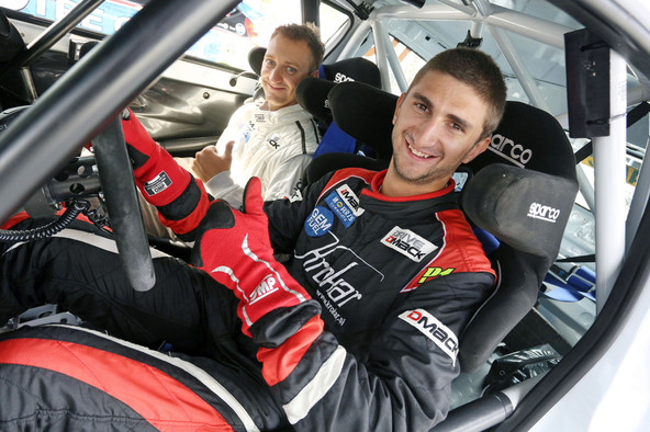 Tim Novak in Uroš Ocvirk: Tim Novak na goriški reli s Peugeotom 208 R2