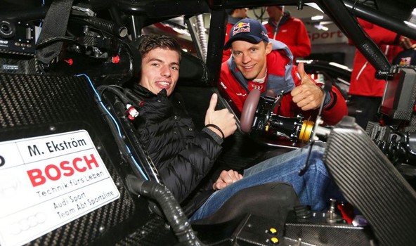 Max Verstappen in Mattias Ekström